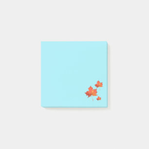 Aquarell-Ahornblatt Post-it Klebezettel
