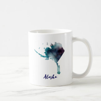 Aquarell Alaska Vereinigte Staaten Kaffeetasse