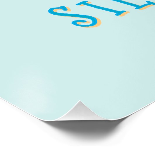 Aquarell Albern Gänse Geburtstag Begrüßungszeichen Poster (Ecke)