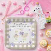 Aquarell-Alberner-Gans-Baby-Party Pappteller (Party)