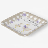 Aquarell-Alberner-Gans-Baby-Party Pappteller (Gewinkelt)