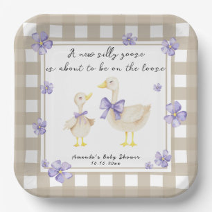 Aquarell-Alberner-Gans-Baby-Party  Pappteller