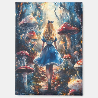 Aquarell Alice im Wunderland Magnet