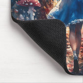 Aquarell Alice im Wunderland Mousepad (Ecke)