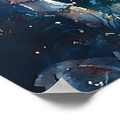 Aquarell Alice im Wunderland Poster (Ecke)