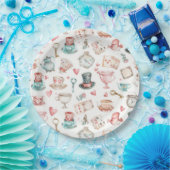Aquarell-Alice-Muster Pappteller (Party)
