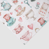 Aquarell-Alice-Muster Seidenpapier (Ausschnitt)