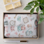 Aquarell-Alice-Muster Seidenpapier (Geschenk)