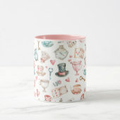 Aquarell-Alice-Muster Tasse (Zentrum)