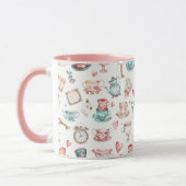 Aquarell-Alice-Muster Tasse (Links)