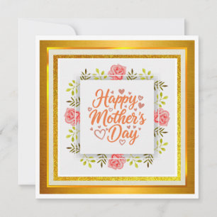 Aquarell Alles Gute zum Muttertag – Elegante Blume Karte