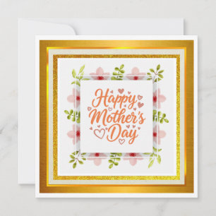 Aquarell Alles Gute zum Muttertag I Elegante Blume Karte