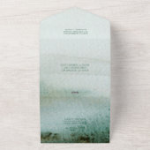 Aquarell Alles-in-Einem Hochzeitseinladung Casual All In One Einladung (Außenbereich)