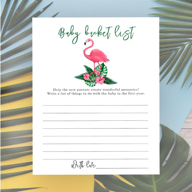 Aquarell Aloha! Pink Flamingo - Liste der Babywanz (Von Creator hochgeladen)