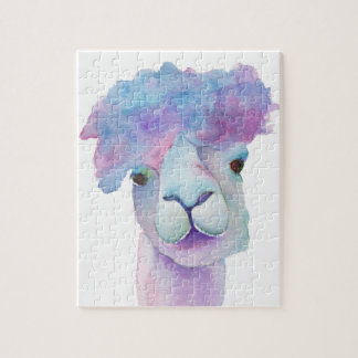 Aquarell-Alpaka-Puzzle Puzzle