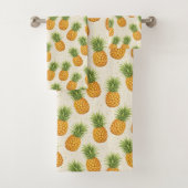 Aquarell-Ananas Badhandtuch Set (Insitu)