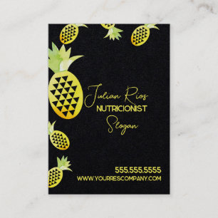 Aquarell-Ananas Ernährungswissenschaftler Obst  Visitenkarte