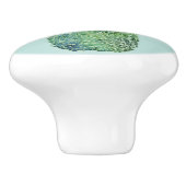 Aquarell-Ananas Keramikknauf (Seitenansicht)