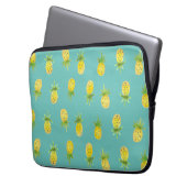 Aquarell-Ananas-Muster 13" Laptop-Hülse Laptopschutzhülle (Vorderseite Links)