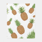 Aquarell-Ananas-Muster 1 Fleecedecke (Vorderseite)
