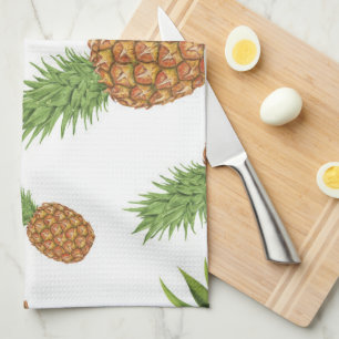 Aquarell-Ananas-Muster 1 Geschirrtuch