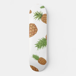 Aquarell-Ananas-Muster 1 Skateboard