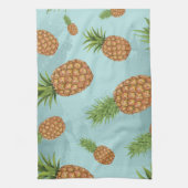 Aquarell-Ananas-Muster 2 Geschirrtuch (Vertikal)