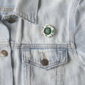 Aquarell-Ananas-Muster Button (Beispiel)