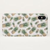Aquarell-Ananas-Muster Case-Mate iPhone Hülle (Rückseite (Horizontal))