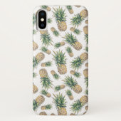 Aquarell-Ananas-Muster Case-Mate iPhone Hülle (Rückseite)