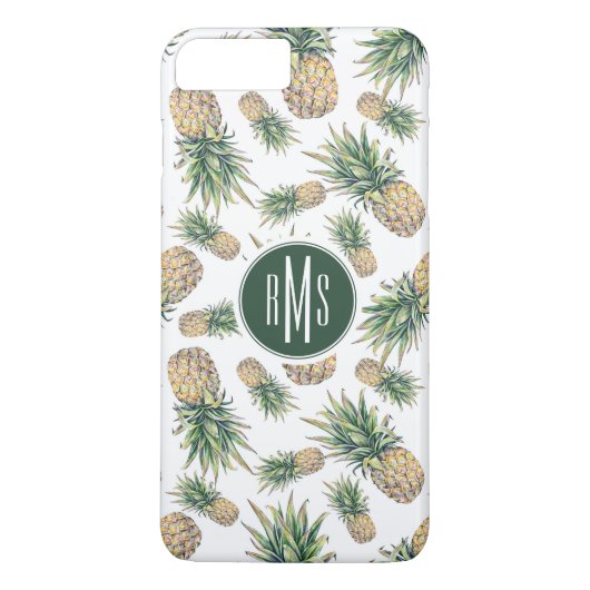 Aquarell-Ananas-Muster Case-Mate iPhone Hülle (Rückseite)
