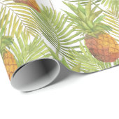 Aquarell-Ananas-Muster Geschenkpapier (Rolleneckpunkt)