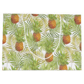 Aquarell-Ananas-Muster Große Geschenktüte (Rückseite)