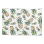Aquarell-Ananas-Muster Kissenbezug (Rückseite-Links)