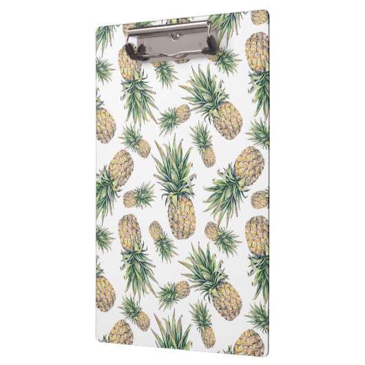 Aquarell-Ananas-Muster Klemmbrett (Links)