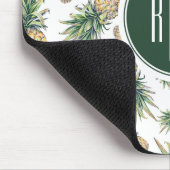 Aquarell-Ananas-Muster Mousepad (Ecke)