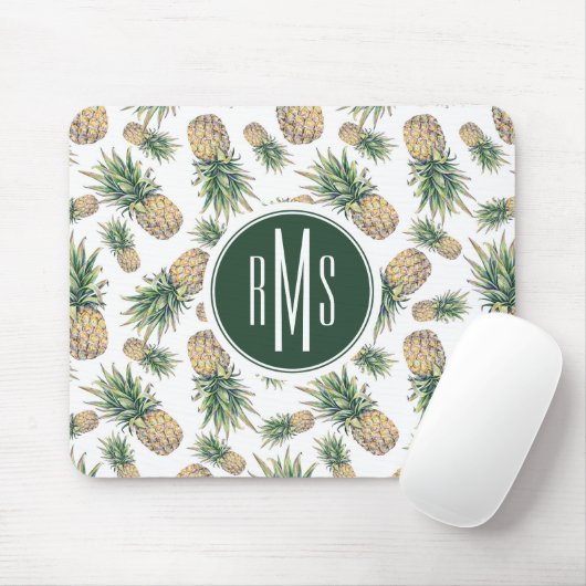 Aquarell-Ananas-Muster Mousepad (Mit Mouse)