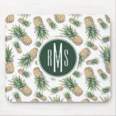 Aquarell-Ananas-Muster Mousepad (Vorne)