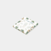 Aquarell-Ananas-Muster Post-it Klebezettel (angewinkelt)