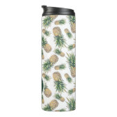 Aquarell-Ananas-Muster Thermosbecher (Nach rechts gedreht)