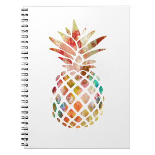 Aquarell-Ananas-Notizbuch Notizblock
