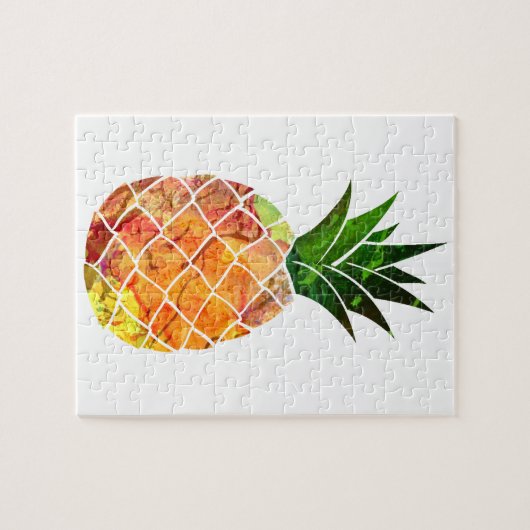 Aquarell-Ananas Puzzle (Horizontal)