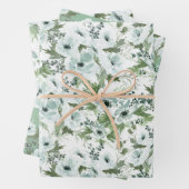 Aquarell-Anemone-Geschenkpapier-Set aus 3 Geschenkpapier Set (Beispiel)