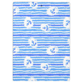 Aquarell-Anker-Muster 1 Klemmbrett (Rückseite)