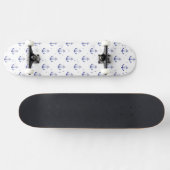 Aquarell-Anker-Muster 2 Skateboard (Horizontal)