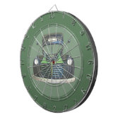 Aquarell Antik LKW Dartboard Dartscheibe (Vorderseite rechts)