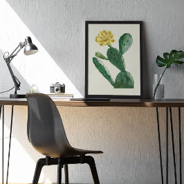 Aquarell Antikes Botanisches Kaktus Druckposter Poster