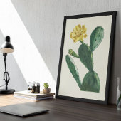 Aquarell Antikes Botanisches Kaktus Druckposter Poster