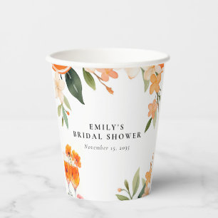 Aquarell Aperol Spritz Brautparty Pappbecher