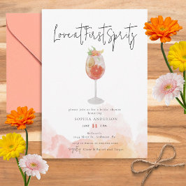 Aquarell Aperol Spritz Bridal Dusche Einladung